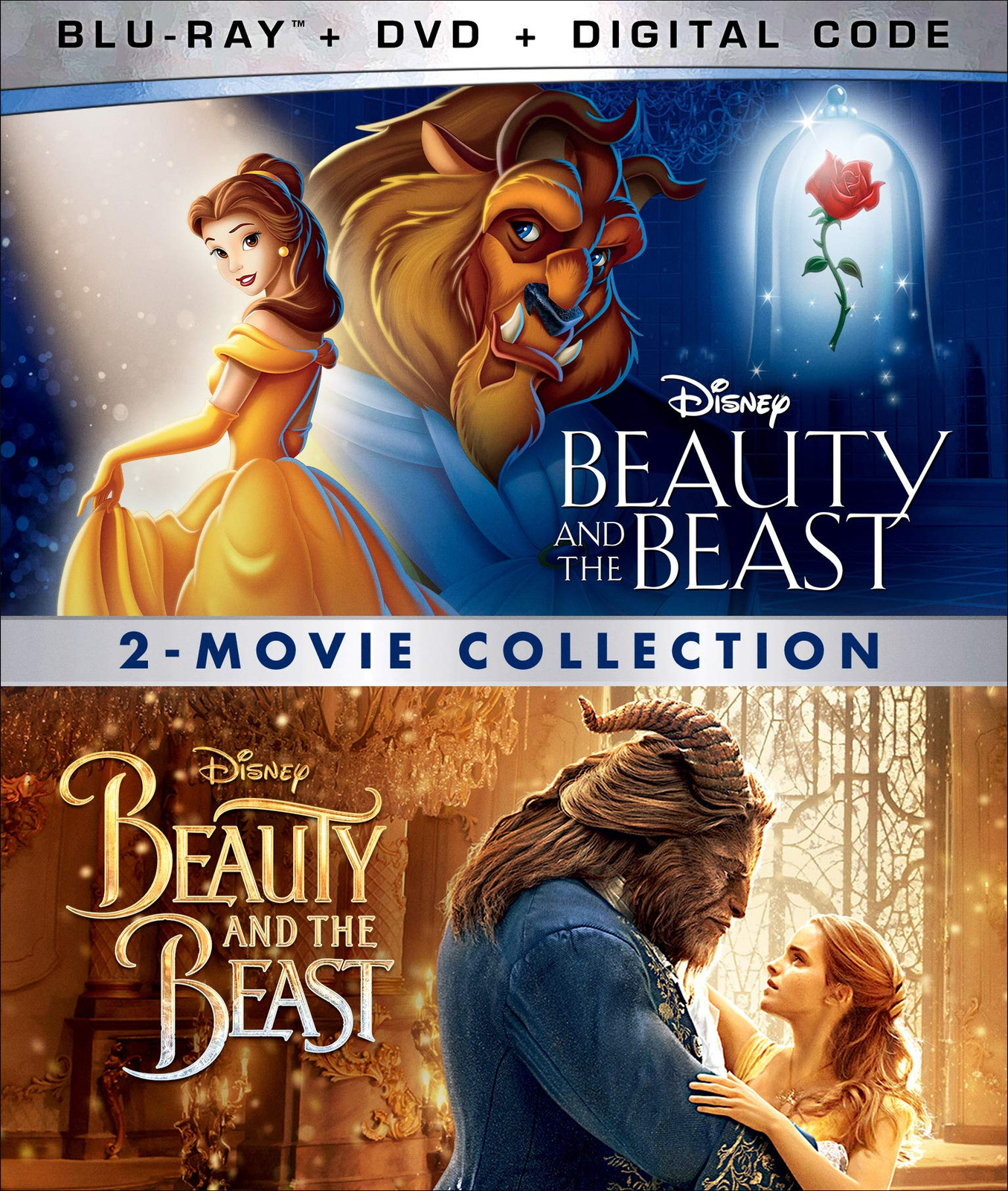 BEAUTY AND THE BEAST 2-MOVIE COLLECTION (Blu-ray) Robby Benson Emma Watson