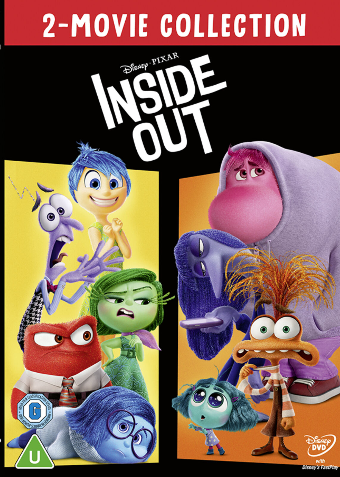Disney Pixar's Inside Out 2-Movie Collection (DVD) Amy Poehler Bill Hader