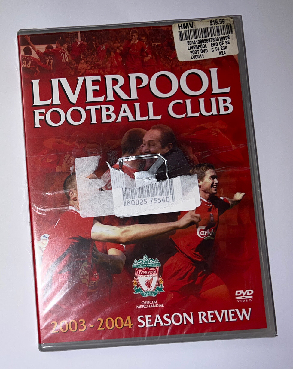 LIVERPOOL FOOTBALL CLUB 2003 / 2004 SEASON REVIEW RARE DVD OUT OF PRINT - SEALED