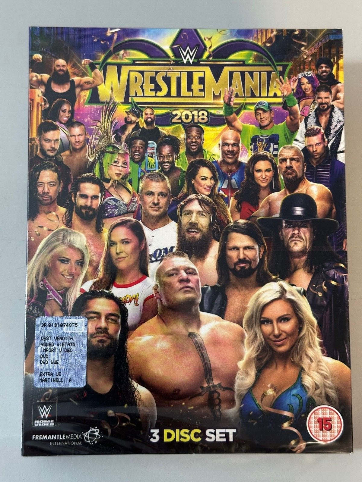 DVD WWE WRESTLEMANIA 34 2018 FremantleMedia Wrestling NEW & SEALED *DIGIPACK*