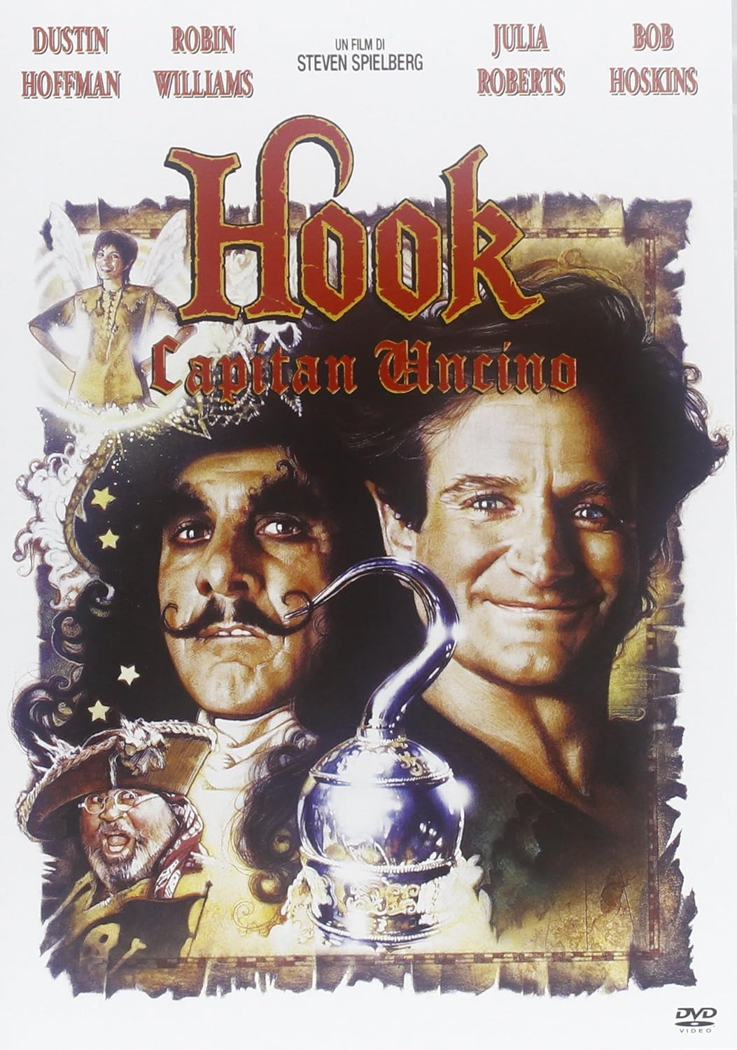 Dvd HOOK CAPITAN UNCINO Hoffman Williams Roberts Hoskins nuovo sigillato slimcas