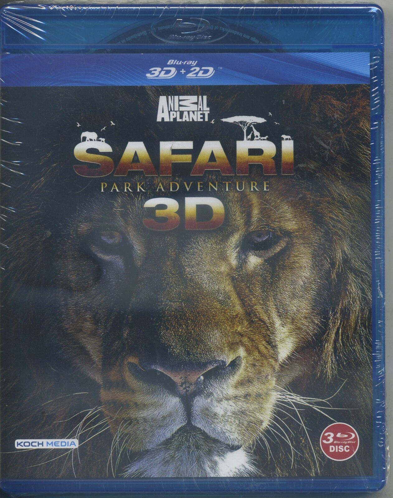 SAFARI PARK ADVENTURE - (2D+3D) (3 Dischi) BLU RAY NUOVO