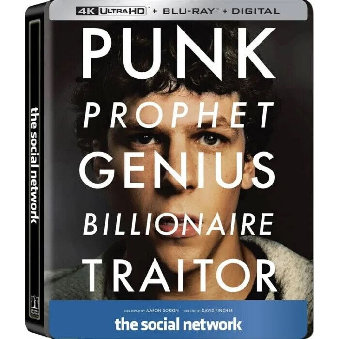 The Social Network (4K Ultra HD + 2 Blu-Ray Disc - SteelBook)