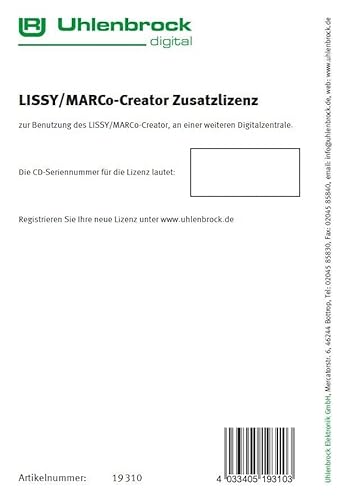 Uhlenbrock - Lissy Creator Licentie (Uh19310)