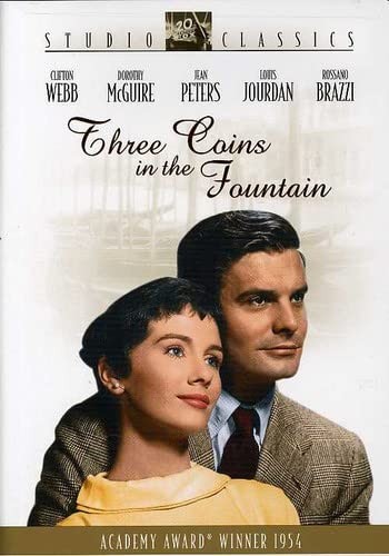 Three Coins In the Fountain (DVD) Clifton Webb Dorothy McGuire Jean Peters