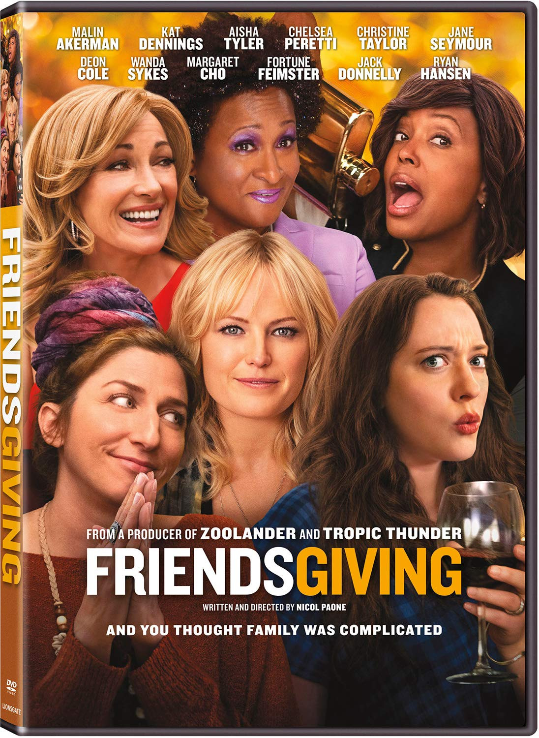 FRIENDSGIVING (DVD) Wanda Sykes Jane Seymour Malin Akerman