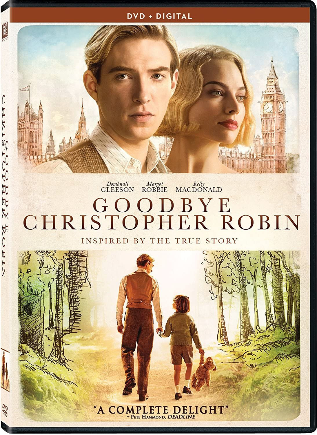 Goodbye Christopher Robin (DVD) Domhnall Gleeson Margot Robbie Kelly MacDonald