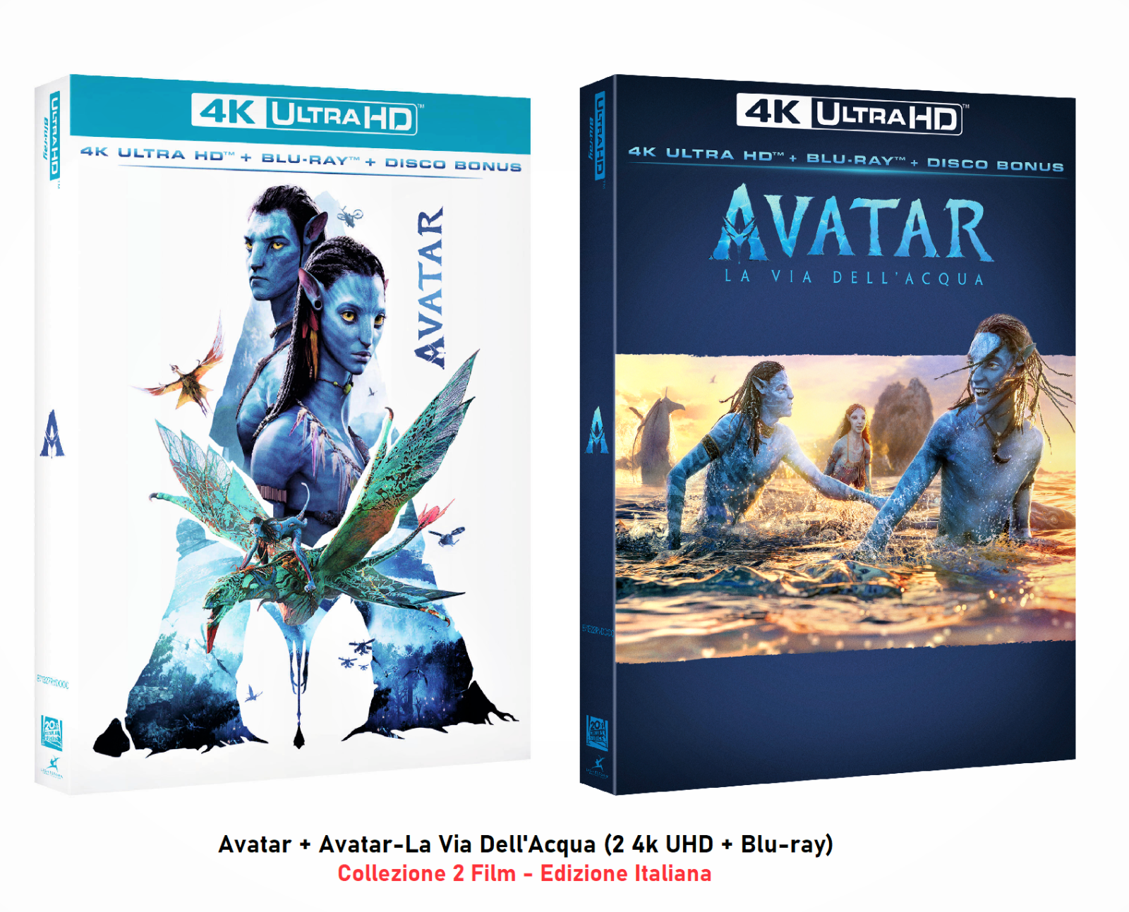 AVATAR + AVATAR - La via dell'acqua (6 Dischi 4K UHD + Blu-ray) Pre-order 13 Lug