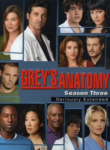 Grey's Anatomy: Season 3 (DVD) Ellen Pompeo Patrick Dempsey Sandra Oh