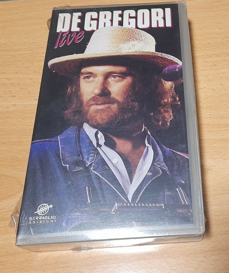 Francesco De Gregori – De Gregori Live - VHS,PAL,NUOVA,1990,SIGILLATA,SEALED