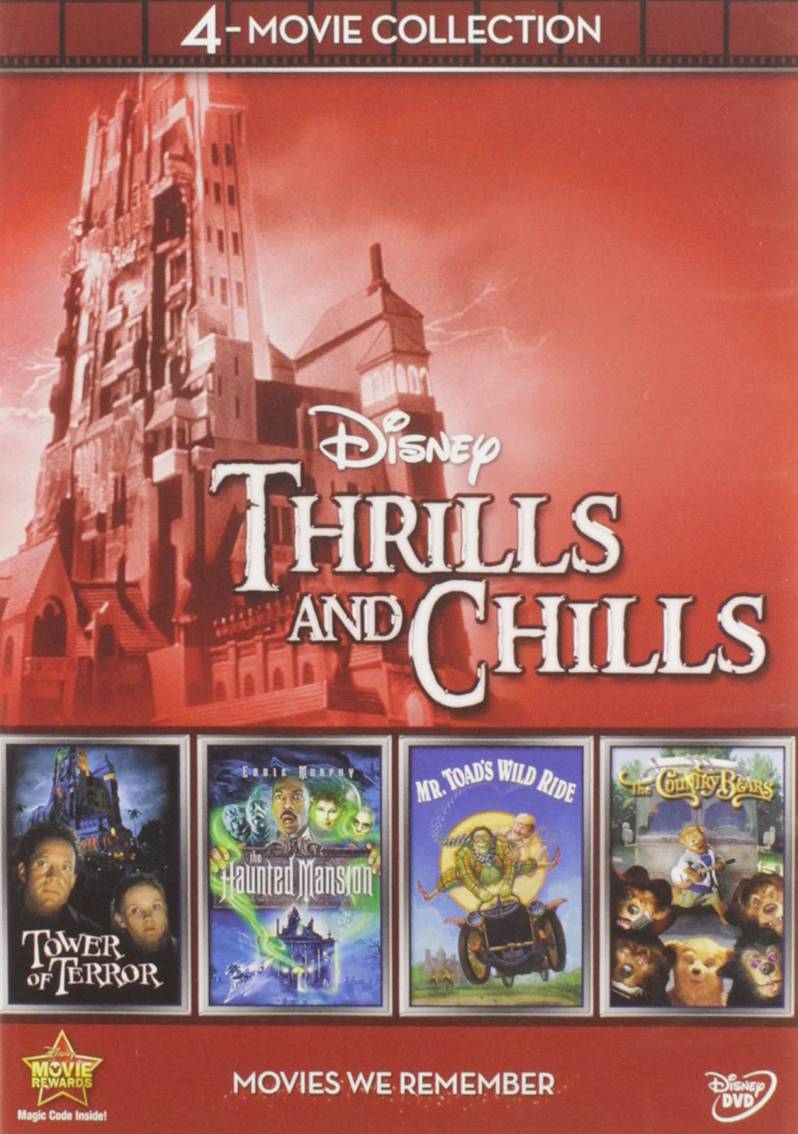 Disney 4-Movie Collection: Thrills and Chills (Haunted Mansion, Tower Of T (DVD)