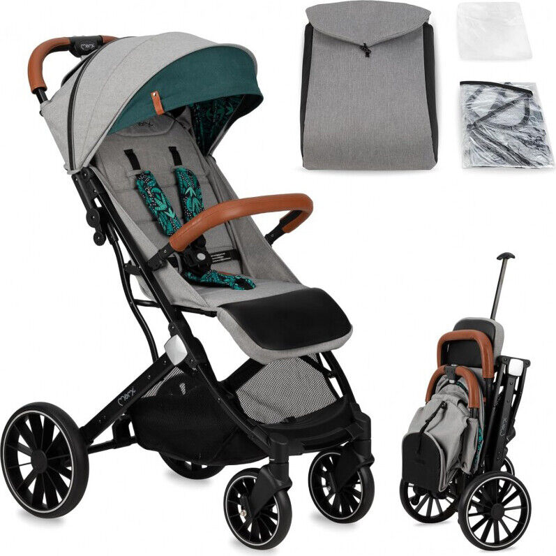 Momi ESTELLE DAKAR Passeggino Leggero Compatto Pieghevole 22 Kg Jungle Gold
