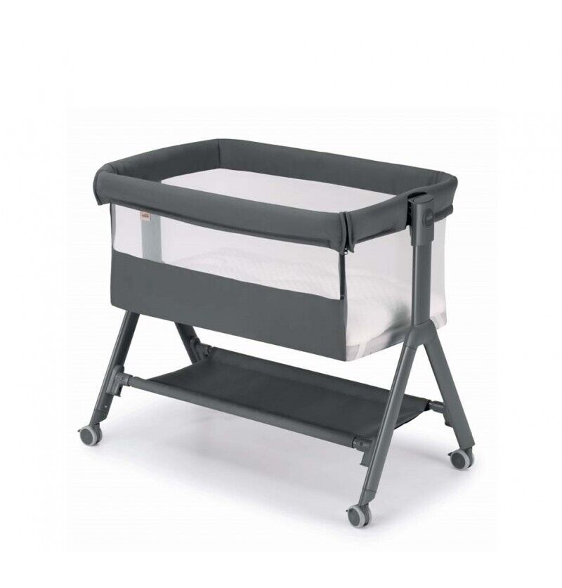 Lettino Culla Neonato da Campeggio Co-sleeping Grigio - SempreConTe Air Cam