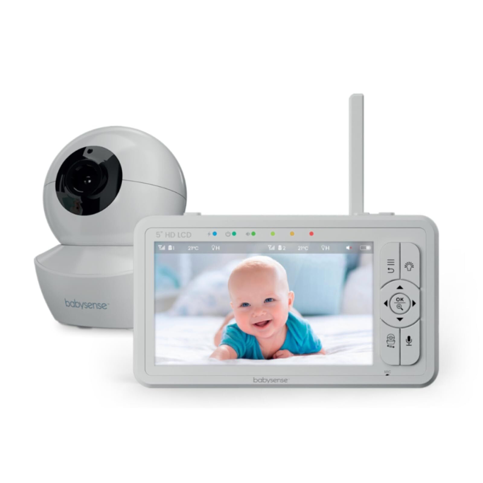 Babysense HD S2 Babyphone Camera Monitor Video Baby con Fotocamera e Audio 5"...