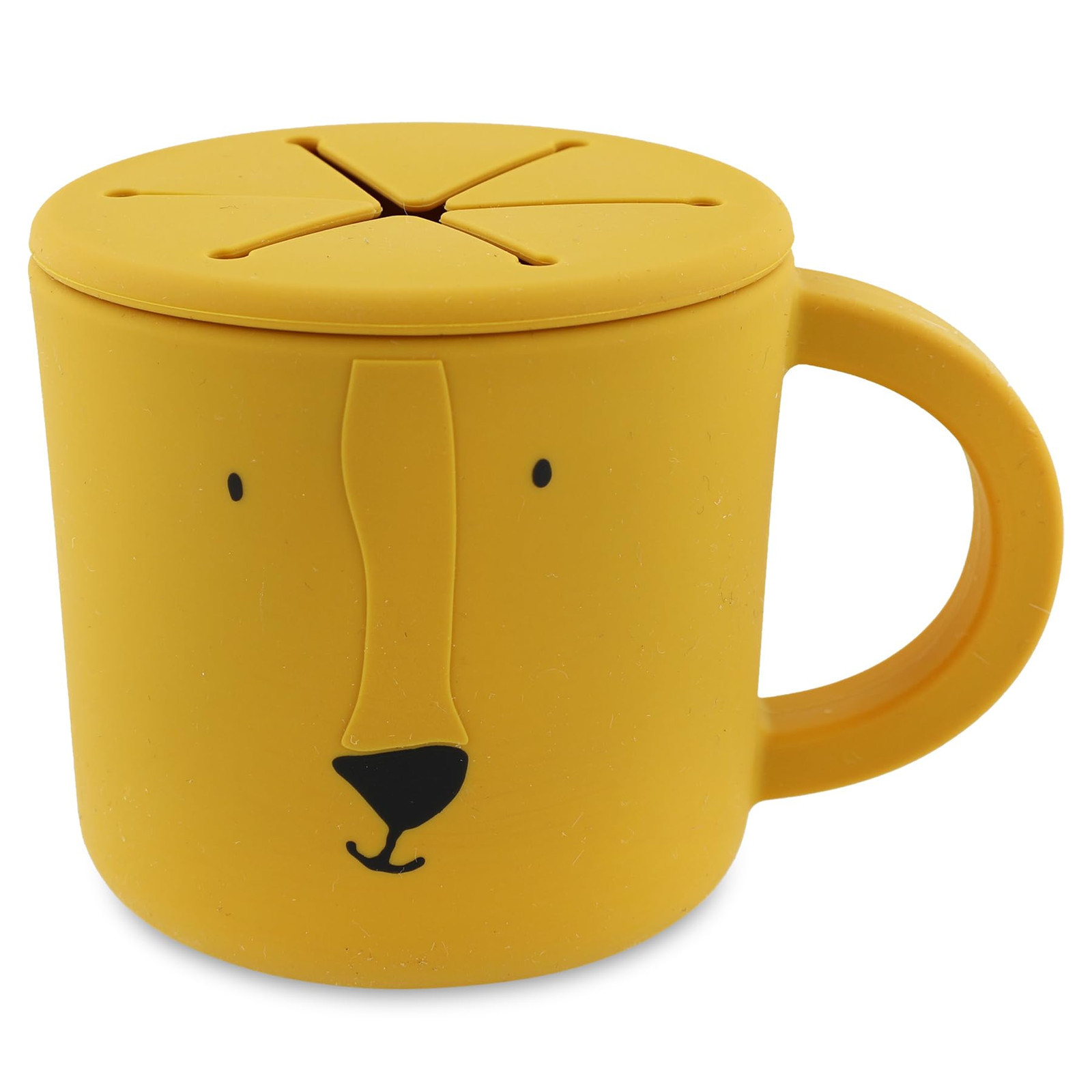 Trixie Silicone Snack Cup Mr Lion - 100% Food Grade Silicone Toddler Snack Holde