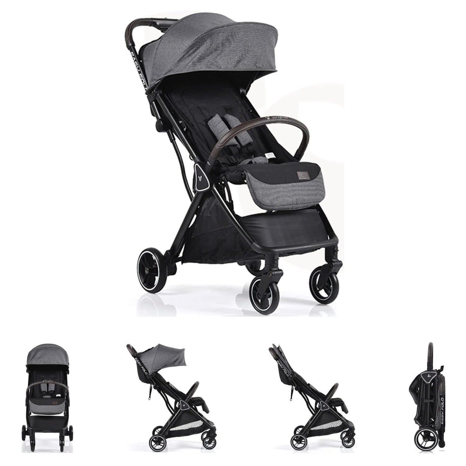Passeggino Easy Fold Grey CANGAROO - X48979 GIODICART