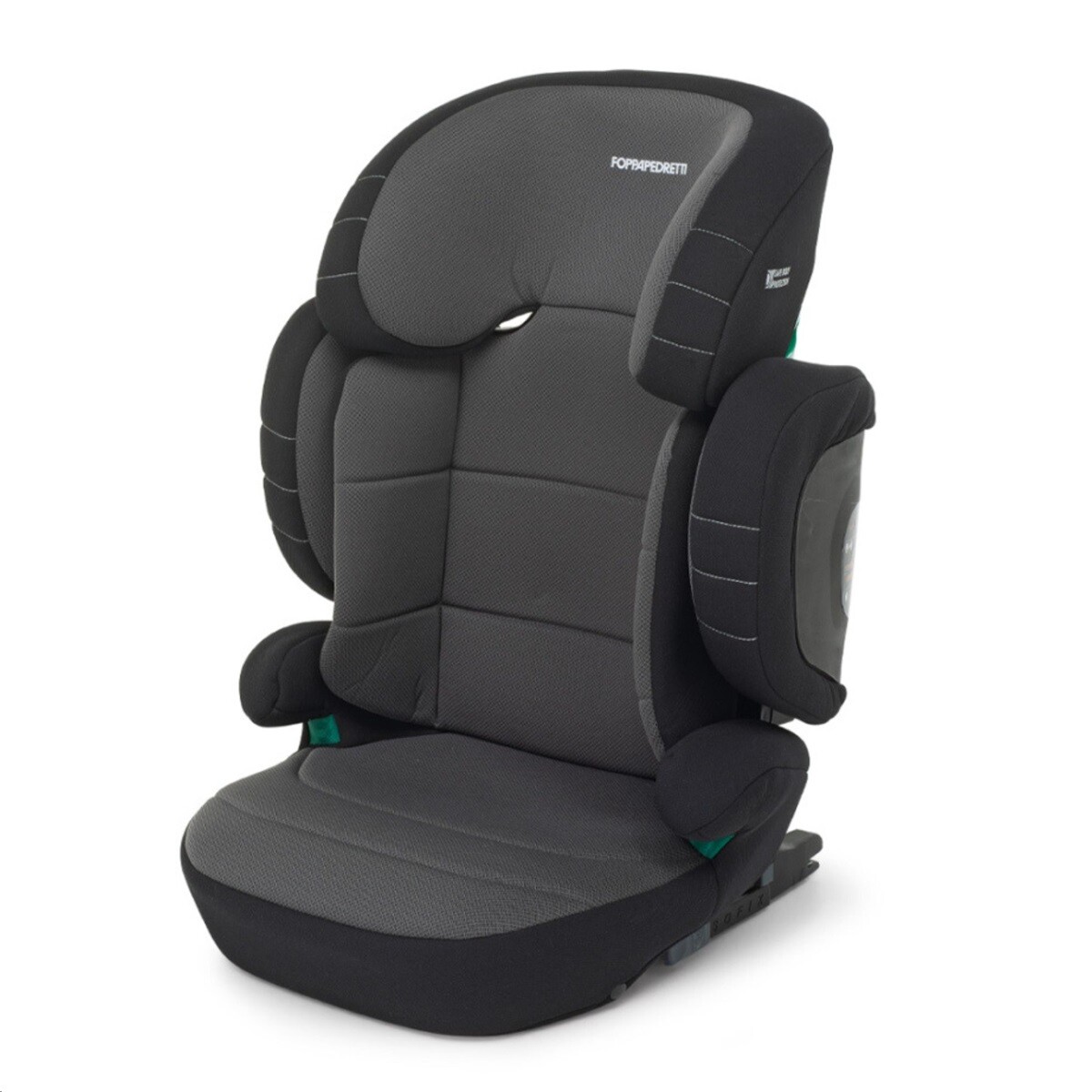 Seggiolino Auto Open I-size Black 3-12 anni 100-150CM FOPPAPEDRETTI - X48745