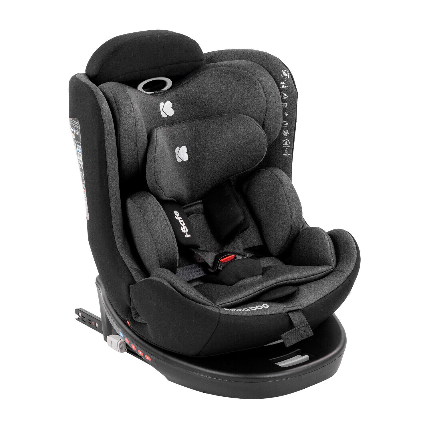 Seggiolino Auto Kikka Boo I-safe I-size 40-150 Cm Dark Grey KIKKA BOO - X44153