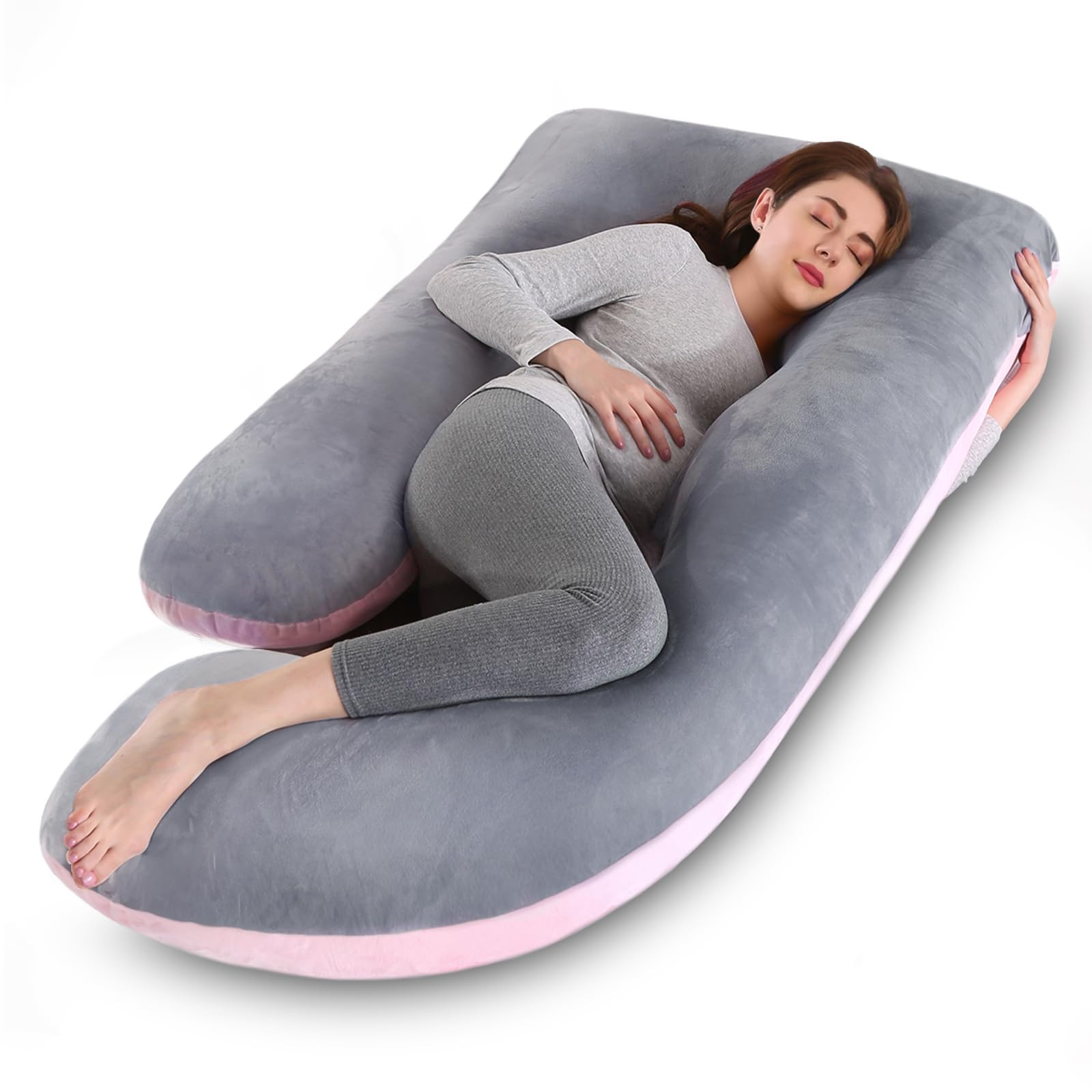 Avmvnvc Cuscino per Gravidanza - Cuscino Gravidanza e Allattamento Forma (a8L)