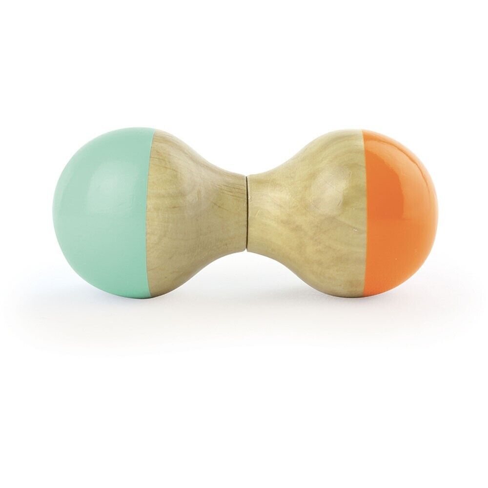 Sonaglio Del jura IN Legno Verniciato Verde Mint E Arancione IN Jura-Vilac 8008G