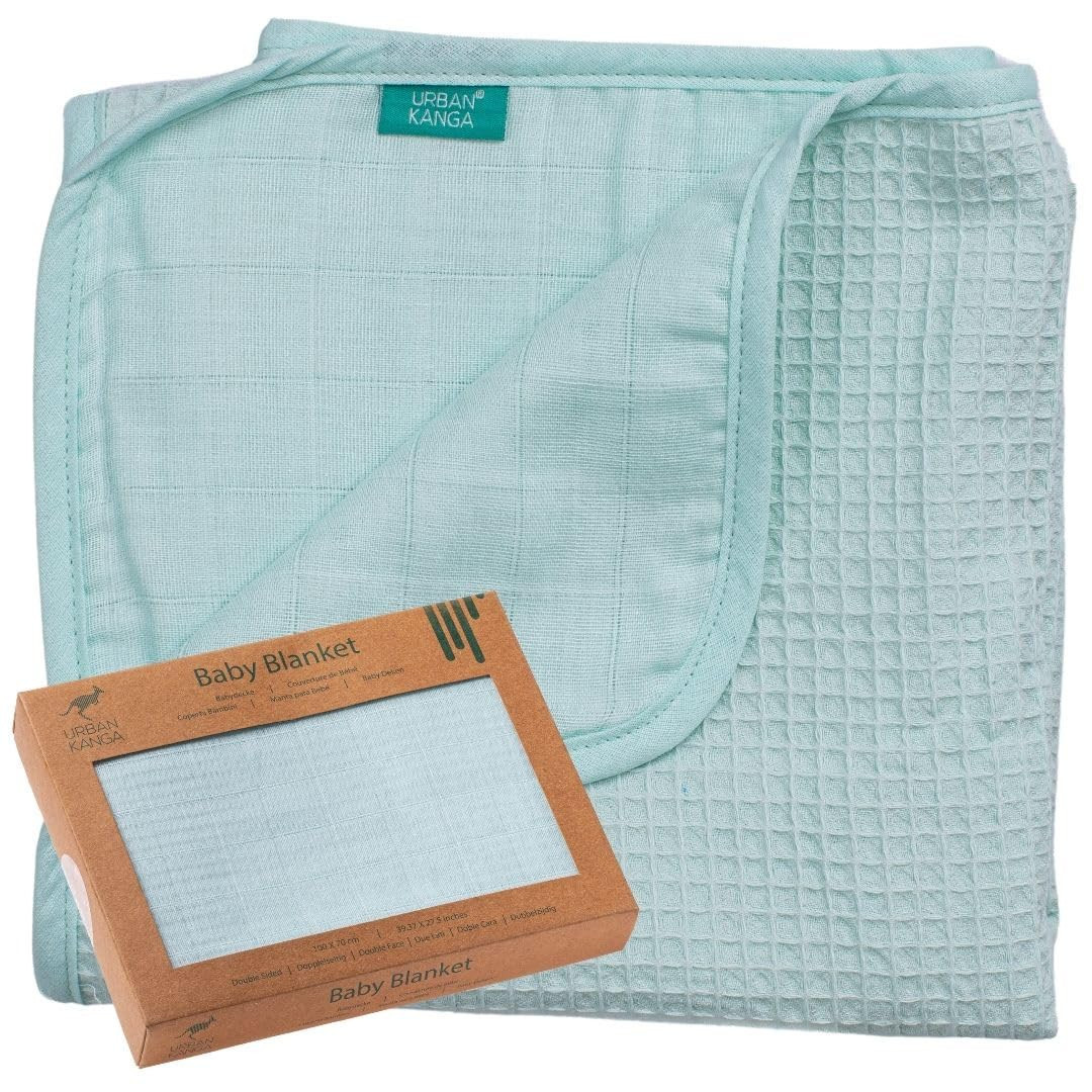 Urban Kanga Copertina Neonato Cotone Mussole 2 Strati Coperta neonato 100 (F3z)