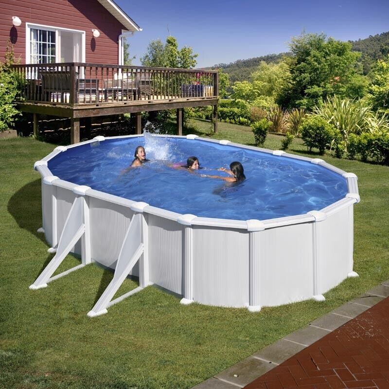 Piscina acciaio GRE serie ATLANTIS 610x375x132h ovale GRE KITPROV618