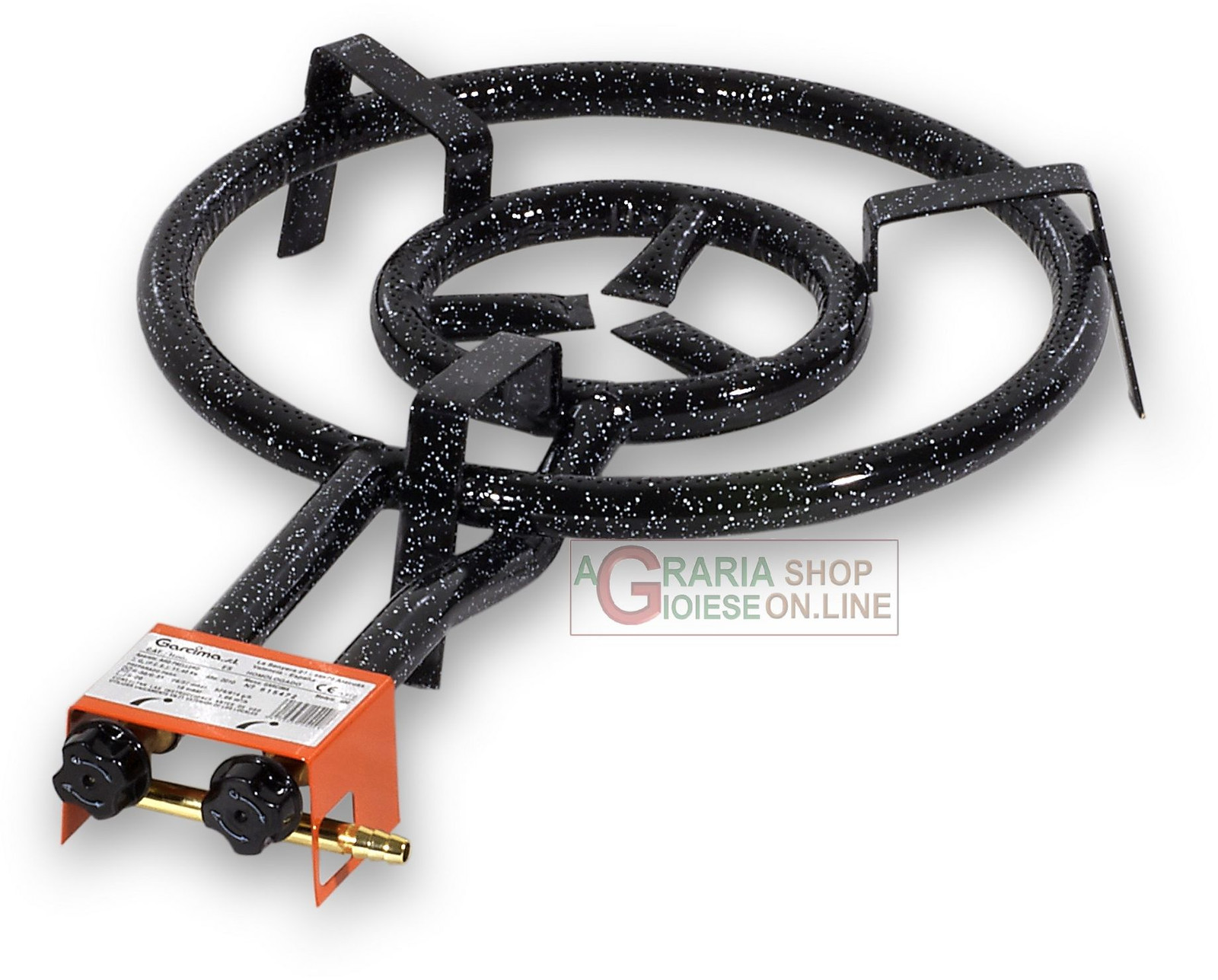 36706 FORNELLONE BRUCIATORE A GAS BUTANO PROPANO OMOLOGATO CM. 45