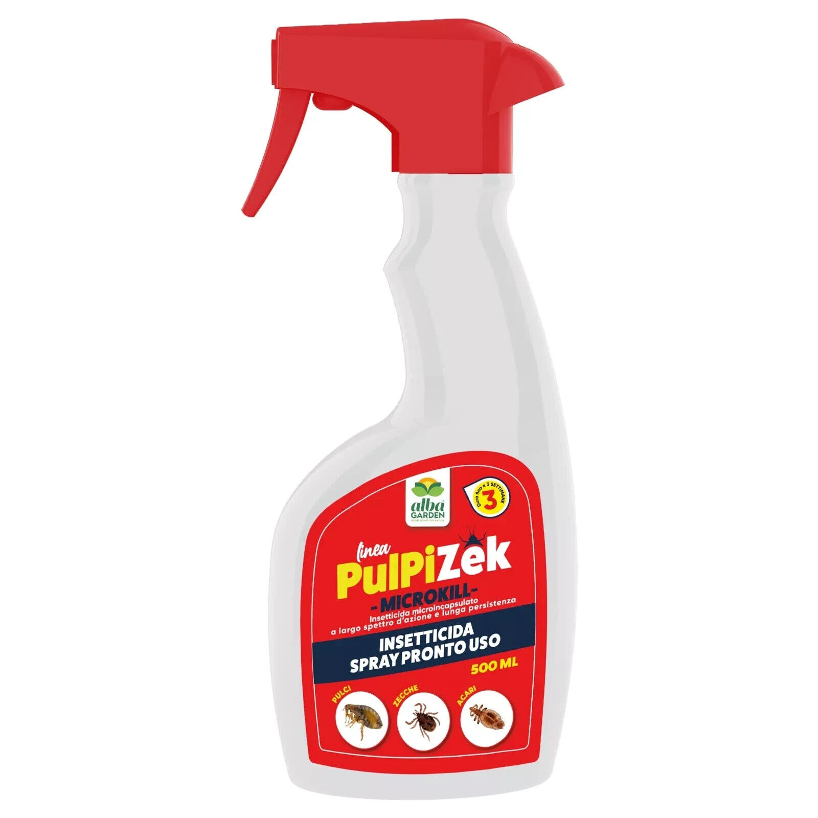 Insetticida Acaricida Pulci Zecche Acari Blatte Interno e Esterno Spray x 500 ml