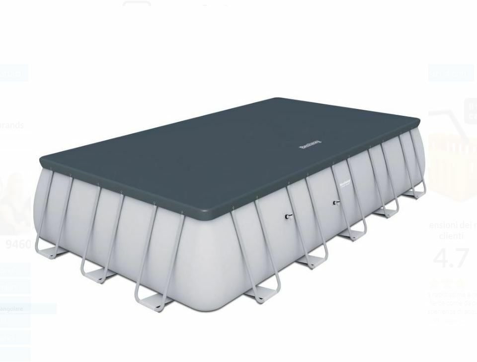 TELO COPERTURA BESTWAY PISCINA FUORI TERRA RETTANGOLARE 640 X 275 COMP. INTEX