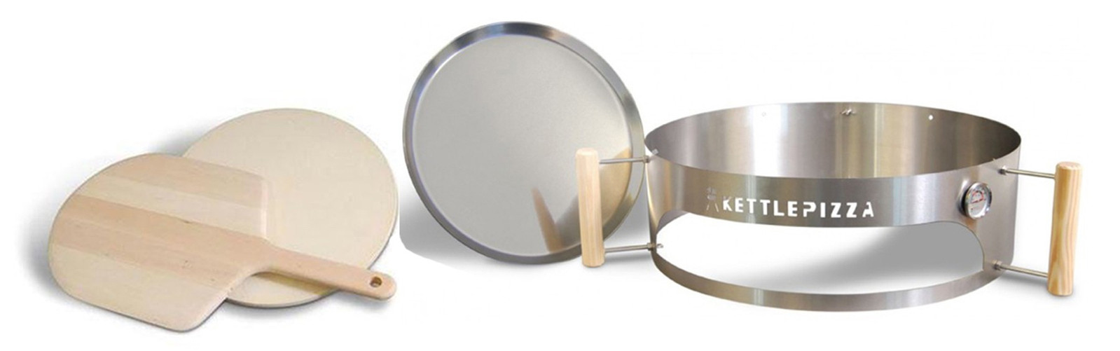 Kit KettlePizza Deluxe KPDH-22 per Barbecue a carbone da 47, 56 e 57 cm
