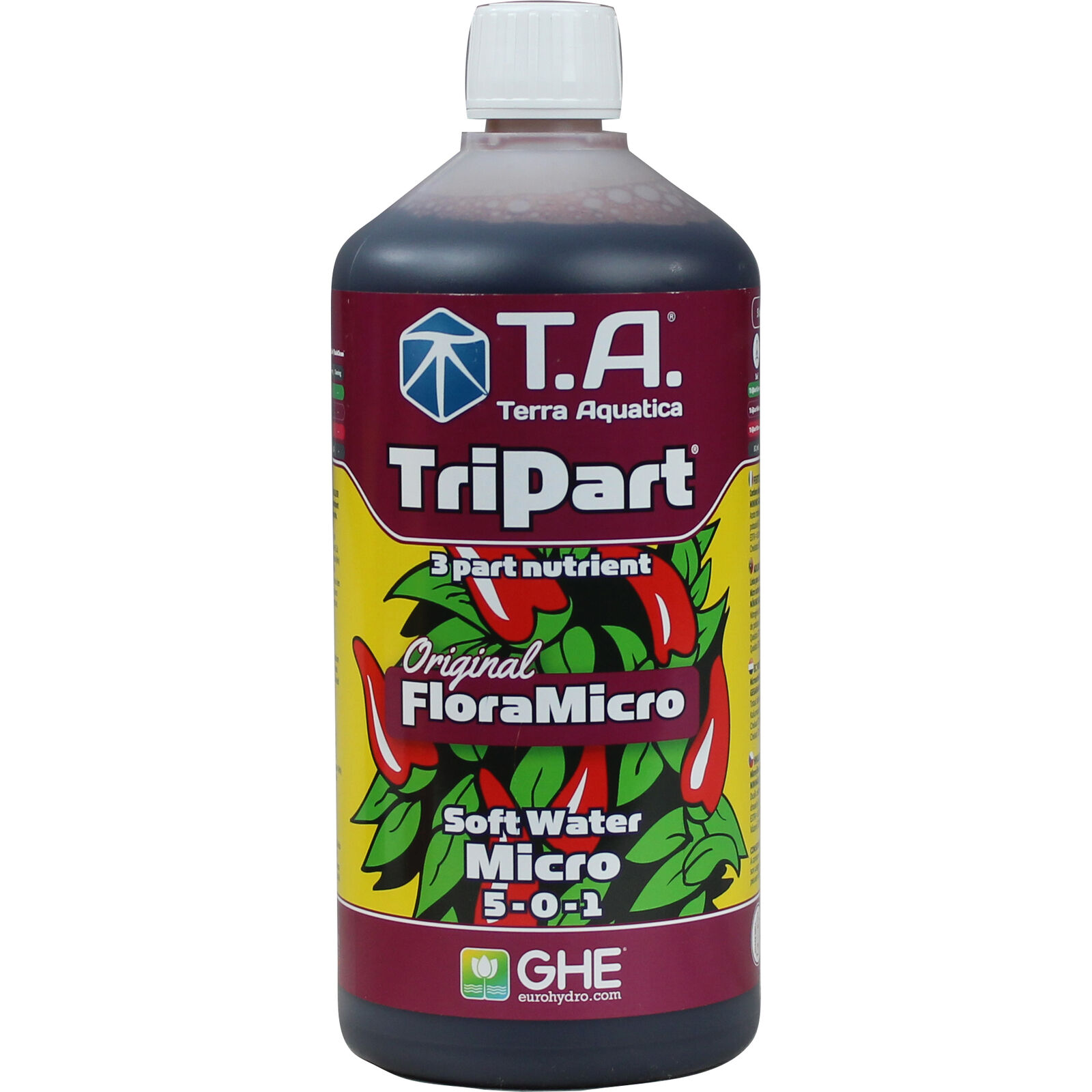 GHE FLORA MICRO SOFTWATER (1 litro) fertilizzanti coltivazione idroponica