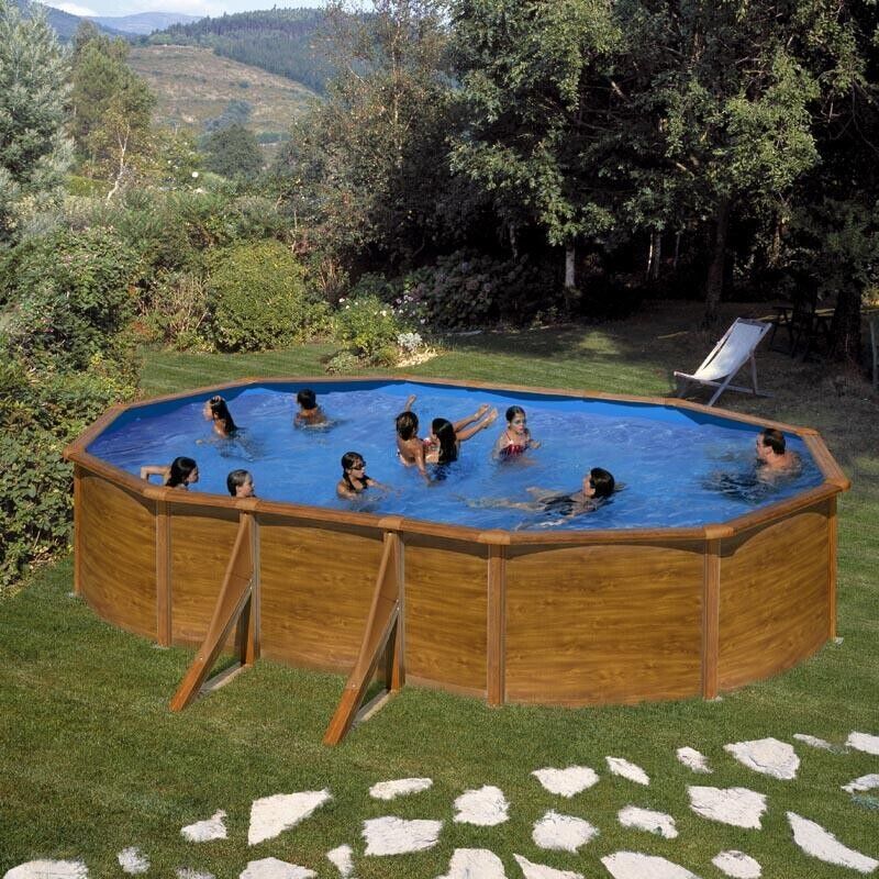 Piscina acciaio GRE serie PACIFIC 610x375x120h Ovale GRE KIT610W