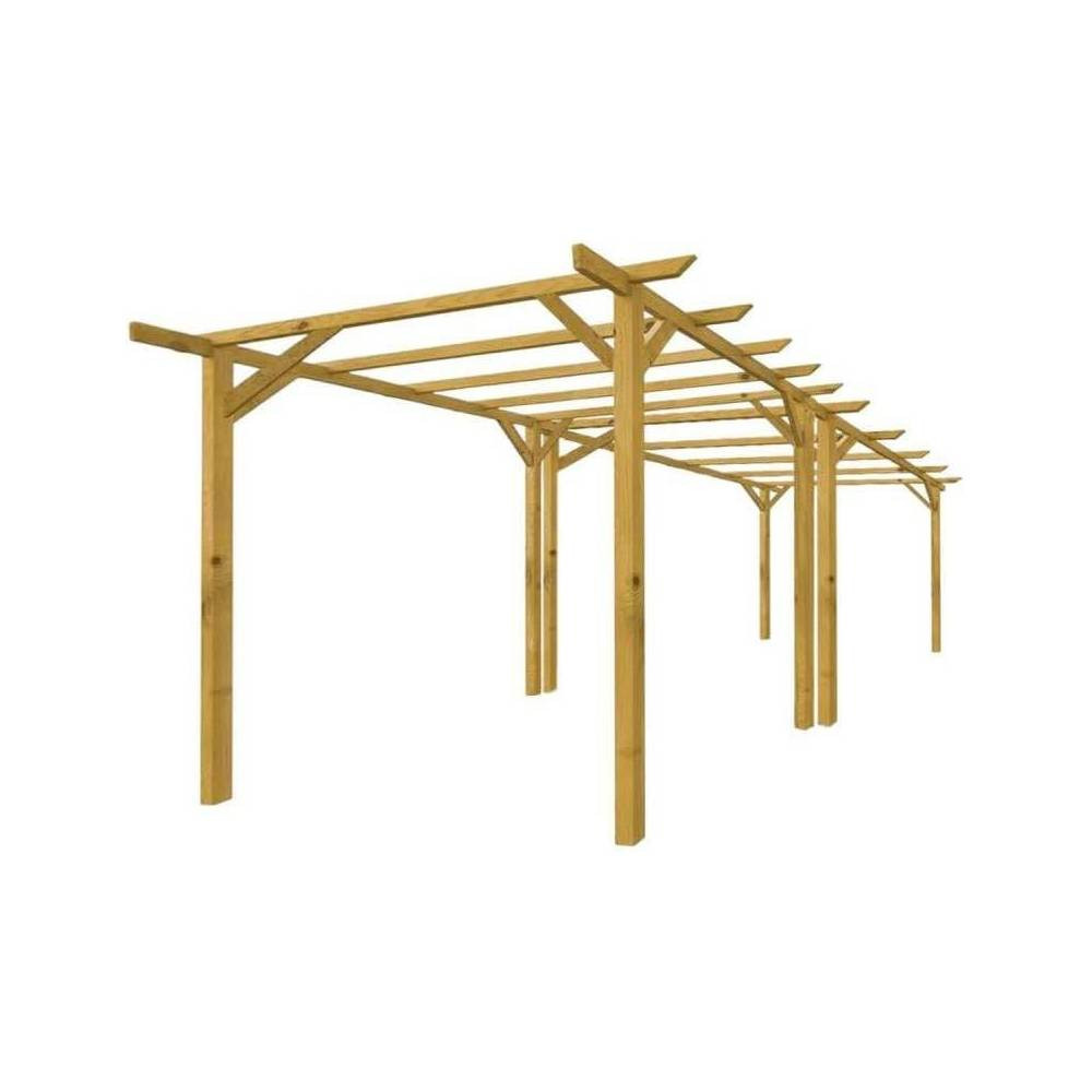 Pergola in legno 3x6 da Esterno e Giardino in Pino Massello
