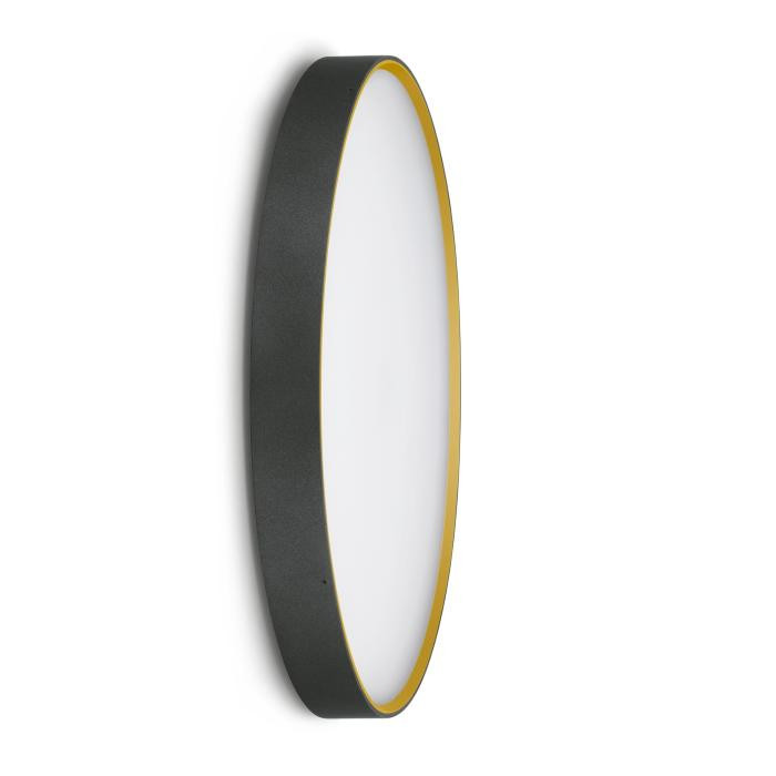 PLAFONIERA PER ESTERNO Ola 500 Color LED 3K ANTRACITE/ORO 42w
