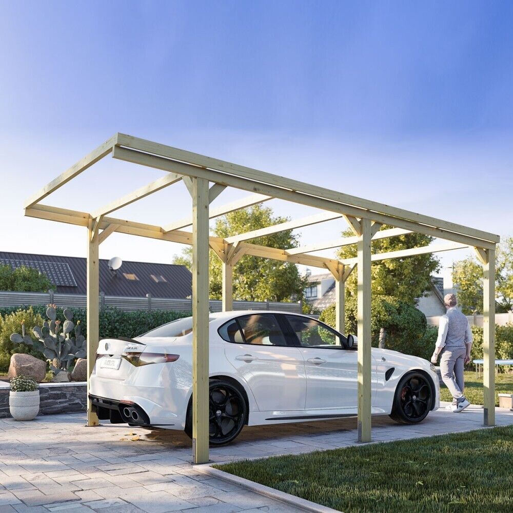 Pergola in legno 3x5 CarPort riparo auto e ombreggiante