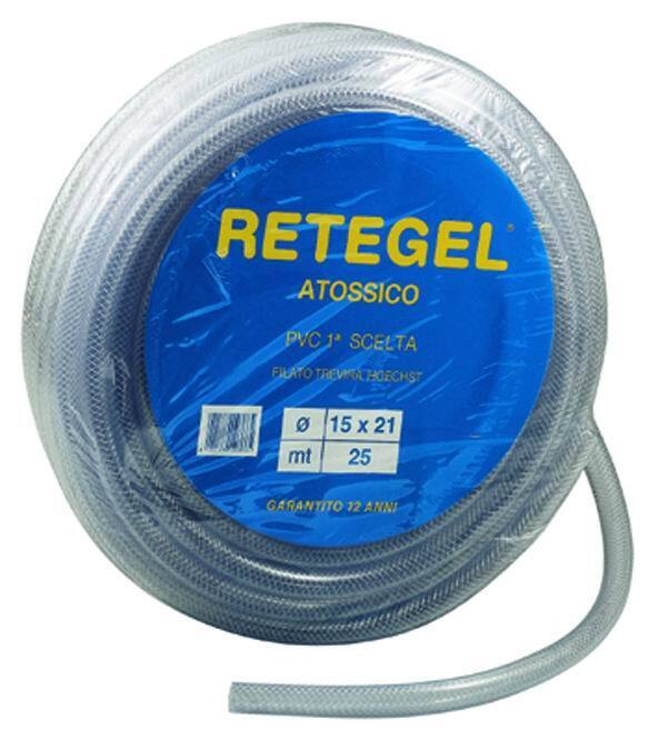 TUBO RETE-GEL CRISTALLO ATOSSICO ROT. 25 M   19X26 MM
