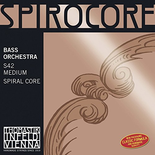 Thomastik Corda Per Contrabbasso 4/4 Spirocore - Corda Do (Alto) Nucleo Corda A Spirale, Rivest. Cromo, Accordo Orchestra, Media