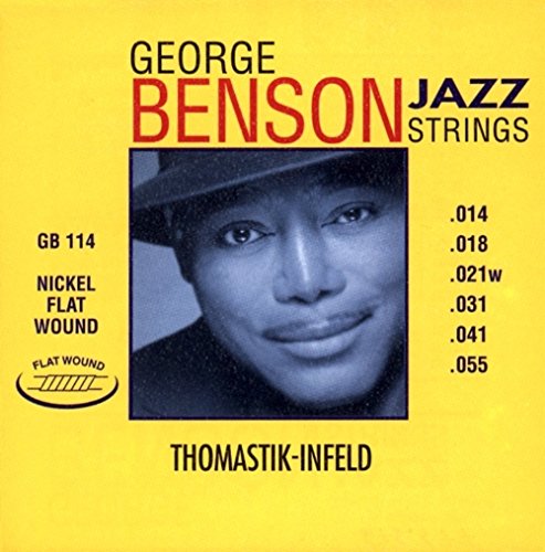 Thomastik Corda Sol .020Fw Nichel, Flatwound Gb20 Per Chitarra Elettrica Benson Jazz Set Gb112