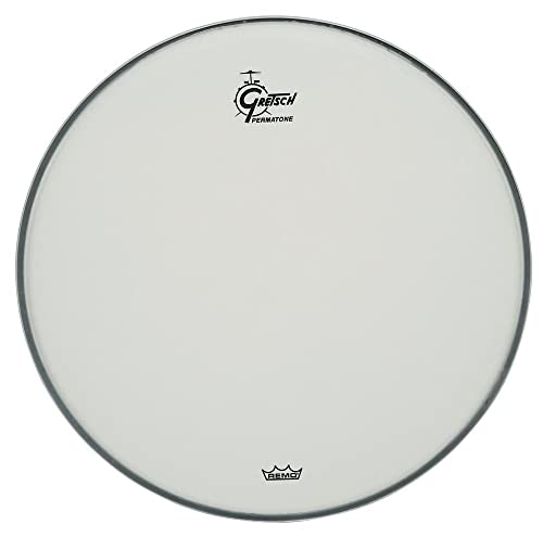 Gretsch Tomtom Head, Pelle, White Coated, Rivestimento 14", Grdhcw14T