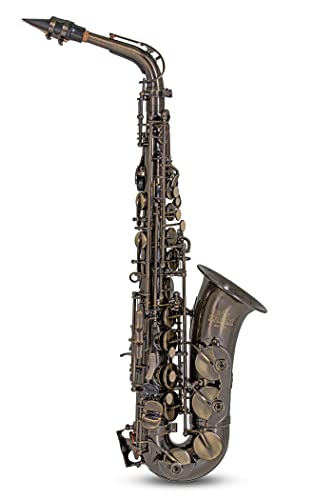 Roy Benson Eb-Alt Saxophone As-202A (Corpo In Ottone Pregiato E Chiave F# Alta, Incluso Bocchino, Panno Per La Pulizia E Tracolla, In Custodia Rettang