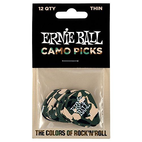Ernie Ball Camouflage Cellulose Sachet Mince De 12