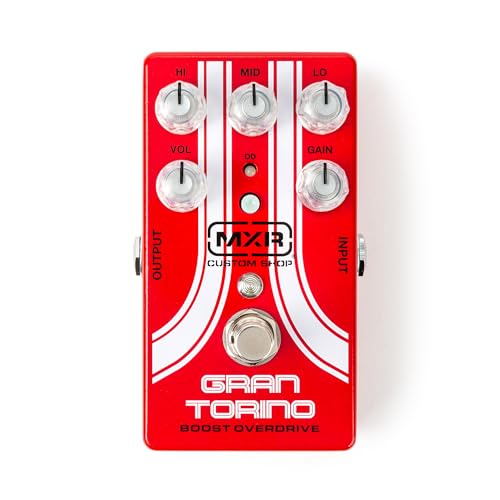 Mxr - Csp033G Gran Torino Boost Overdrive, Pedale Overdrive, Tecnologia Mosfet, Controlli Master Volume,Hi, Gain, Mid, Lo, Switch Boost/Od