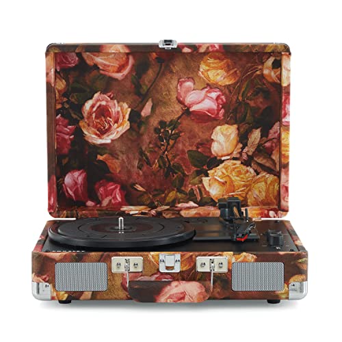 Crosley Cruiser Plus Giradischi Con 2 Altoparlanti, Bluetooth E Aux - Giradischi Vintage A 3 Velocità - Per Vinili Da 7", 10" E 12" - Portatile Con Cu