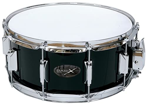 Gewapure Rullante Classic Legno 14X6.5 Fusto In Pioppo Laminata Nera