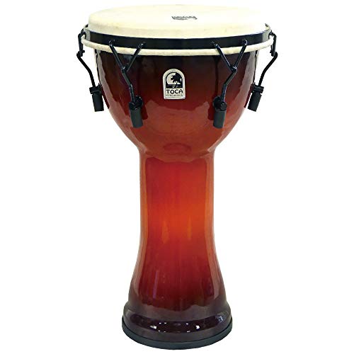 Toca Djembe Freestyle Mechanically Tuned African Sunset 10"