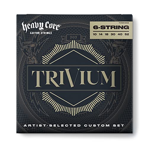Dunlop - Tvmn1052 Trivium Heavy Core, Set Da 6 Corde Per Chitarra Elettrica, Scalatura 10-52