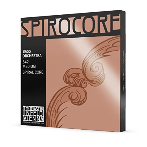 Thomastik Corda Per Contrabbasso 4/4 Spirocore - Corda Si (Basso) Nucleo Corda A Spirale, Rivest. Cromo, Accordo Orchestra, Media