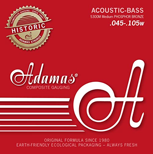 Adamas Corde Per Basso Acoustico Phosphor Bronze Set 4 Corde Med 5300M
