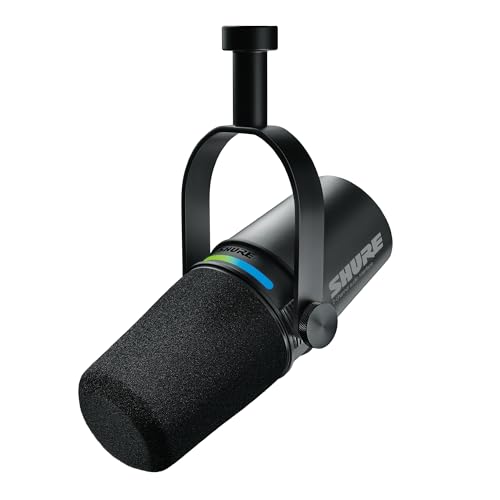 Shure Microfono Mv7I Smart Podcast + Interfaccia Audio Integrata – Kit Di Attrezzatura Con 2 Canali Per Doppio Microfono Xlr O Microfono + Strumenti X