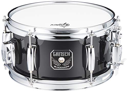 Gretsch Sd Snare Drum, Rullante, Full Range, Black Hawk Mighty Mini, Black, Nero, Chrome Hardware, 10 X 5,5", Bh-5510-Bk